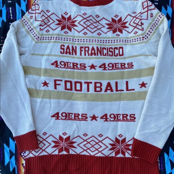 San Francisco 49ers Logo Ugly Christmas Sweater - Picture 2 of 4